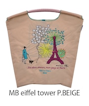 【Ball&Chain/ボールアンドチェーン】MB eiffel tower Maianne battle Le eiffel tower(M) 刺繍エコバッグ