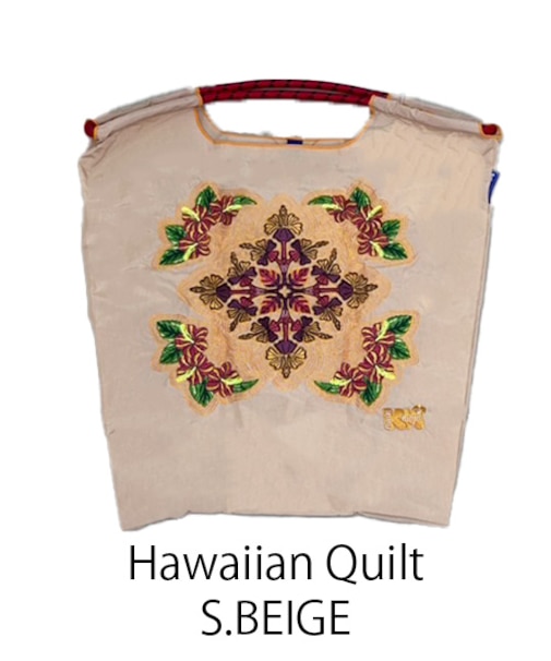 【Ball&Chain/ボールアンドチェーン】Hawaiian Quilt(M) 刺繍エコバッグ