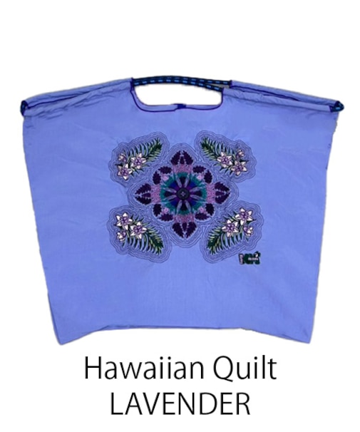 【Ball&Chain/ボールアンドチェーン】Hawaiian Quilt(L) 刺繍エコバッグ