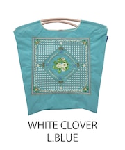 【Ball&Chain/ボールアンドチェーン】WHITE CLOVER(M) 刺繍エコバッグ