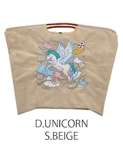 【Ball&Chain/ボールアンドチェーン】D.UNICORN(L) 刺繍エコバッグ
