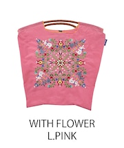 【Ball&Chain/ボールアンドチェーン】WITH FLOWER(M) 刺繍エコバッグ
