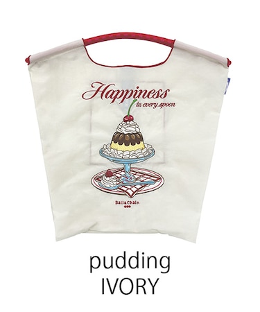 【Ball&Chain/ボールアンドチェーン】pudding(M) 刺繍エコバッグ
