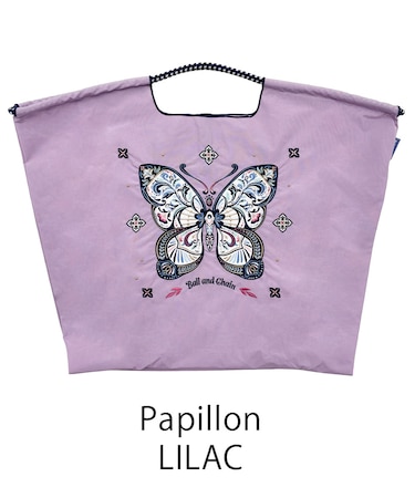 【Ball&Chain/ボールアンドチェーン】Papillon(L) 刺繍エコバッグ