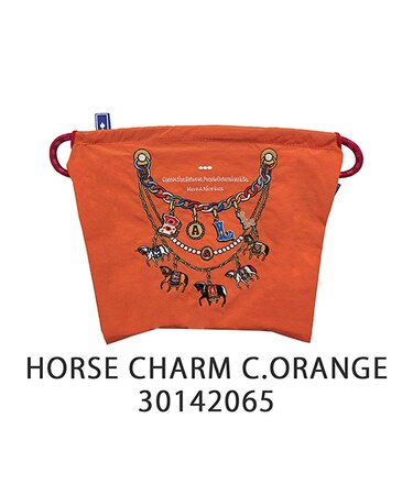 【Ball&Chain/ボールアンドチェーン】HORSE CHARMポーチ(L) 刺繍ポーチ
