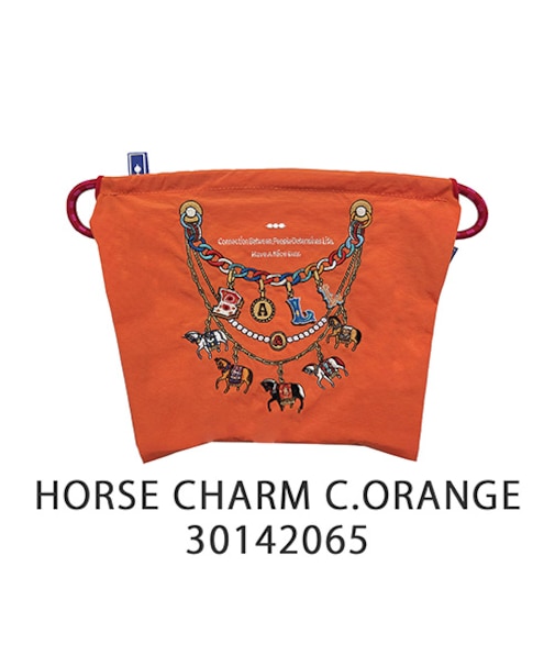 【Ball&Chain/ボールアンドチェーン】HORSE CHARMポーチ(L) 刺繍ポーチ