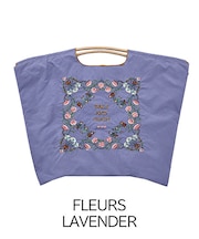 【Ball&Chain/ボールアンドチェーン】FLEURS(L) 刺繍エコバッグ