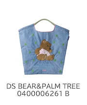 【Ball&Chain/ボールアンドチェーン×ダブルスタンダード】DS BEAR&PALM (M) 刺繍エコバッグ