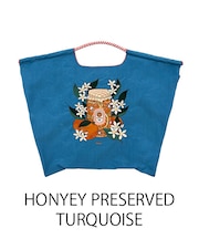 【Ball&Chain/ボールアンドチェーン】HONYEY PRESERVED(L) 刺繍エコバッグ