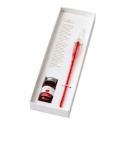 エルバン(HERBIN) ガラスペン ボンボン&ミニインクセット hb21822set レッド
