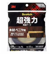 スリーエム（3M）　スコッチ　超強力両面テープ　木材・ベニア用　SMZ‐19R　19mm×4m