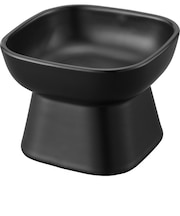 山崎実業 タワー(tower) 食べやすい高さ陶器ペットフードボウル 1780 ブラック