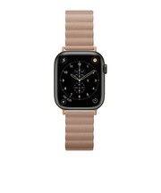 ピージーエー(PGA) AppleWatch 49/46/45/44/42mm用 PUレザーマグネットバンド ベージュ