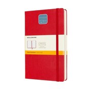 モレスキン（MOLESKINE）　クラシックノートブック　エクスパンデッド　ハードカバー　横罫　ラージサイズ　レッド