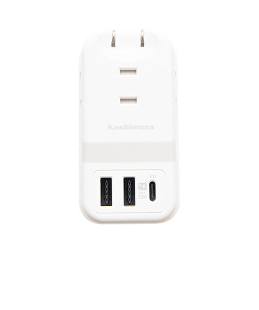 カシムラ　旅行用3AC　3USB　2A＋C　PD20W