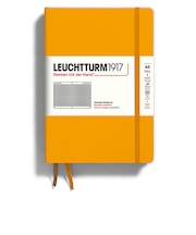 ロイヒトトゥルム1917（LEUCHTTURM1917）　ハードカバー　ミディアム　A5　方眼　363389　ライジングサン