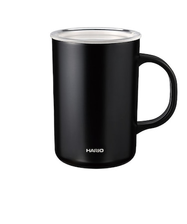 ハリオ（HARIO）　セラミックコーティング真空二重保温マグ　470mL　CMG-470-B　ブラック