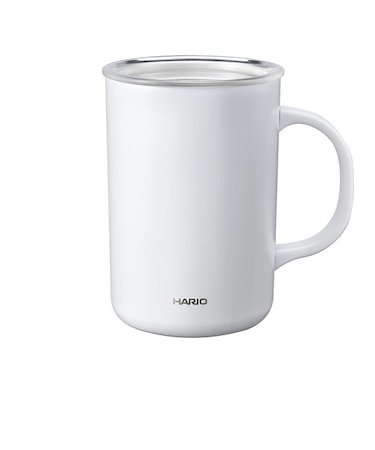 ハリオ（HARIO）　セラミックコーティング真空二重保温マグ　470mL　CMG-470-W　ホワイト
