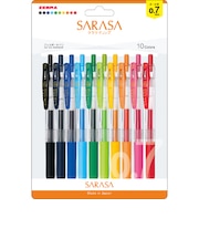 ゼブラ（ZEBRA）　サラサクリップ　0.7mm　JJB15－10C－N　10色セットN