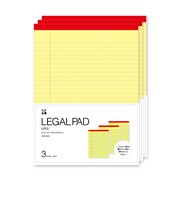 伊東屋　リーガルパッド　Lサイズ　LPL3　横罫　イエロー　3冊入