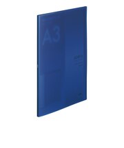 リヒトラブ(LIHIT LAB.) soeru クリヤーブック A3S 20ポケット N8133-11 インディゴブルー