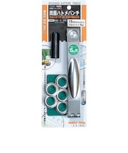 ファミリーツール（FAMILY　TOOL）　両面ハトメパンチ　アルミ製5組付　15mm　64‐6L