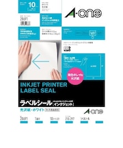 エーワン(A-one) インクジェットラベル 光沢紙 ノーカット