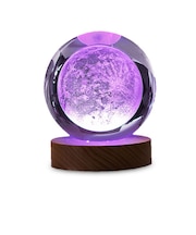 日本トラストテクノロジー(JTT) 3Dクリスタルボールライト COSMIC 3Dアート CRYBALL-MO-RGBR ムーン RGB