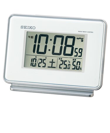 セイコー（SEIKO）　温度・湿度表示付（アラーム2チャンネル）　デジタル時計　SQ767W