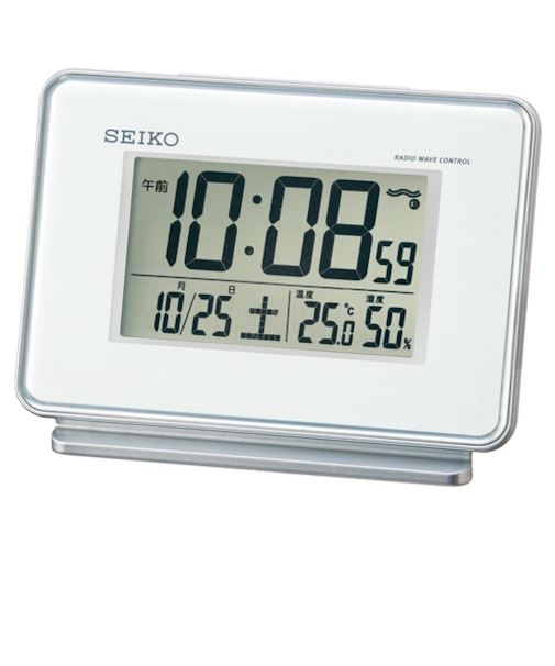 セイコー（SEIKO）　温度・湿度表示付（アラーム2チャンネル）　デジタル時計　SQ767W