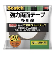 スリーエム(3M) スコッチ 強力両面テープ 多用途 PSD‐20R 20mm×10m