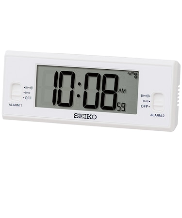セイコー（SEIKO）　コンパクトデジタル電波クロック　SQ321W　ホワイト