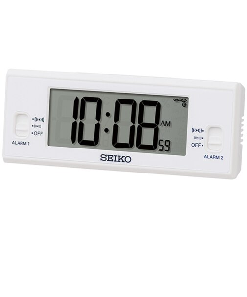 セイコー（SEIKO）　コンパクトデジタル電波クロック　SQ321W　ホワイト