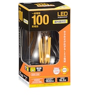 オーム電機（OHM）　LED電球　フィラメントタイプ電球　E26　100形相当　調光器対応　電球色　LDA10L／D　C6
