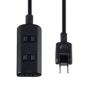 エルパ（ELPA）　扉付タップ3P3M　WBT-N3030B(BK)
