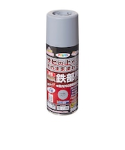 アサヒペン 油性 高耐久 鉄部用 スプレー 300mL ツヤ消しグレー