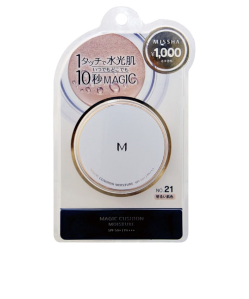 ミシャ（MISSHA）　マジッククッションファンデーション　モイスチャー21（明るい肌色）　15g