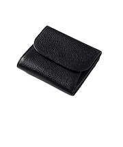 グレンチェック(GLENCHECK) マネースルー二つ折り財布 ブラック