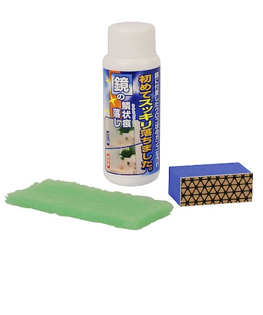 鏡の鱗状痕（りんじょうこん）落とし　ジェット