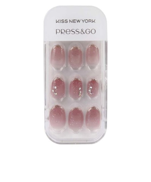 プレスアンドゴー（Press＆Go）　LUXURY　オーバル　LPG44J　ローズストーン