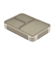 シービージャパン(CB JAPAN) 薄型弁当箱抗菌フードマン600mL グレーベージュ