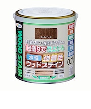 アサヒペン 水性 強着色 ウッドステイン 0.7L ウォルナット