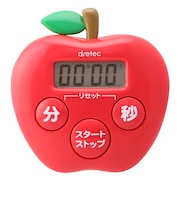 ドリテック(dretec) キッチンタイマー リンゴタイマー 抗菌タイプ T-534 レッド