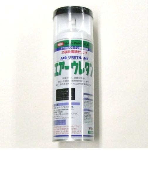 イサム　エアーウレタンスプレー　315ml　ブラックメタリック