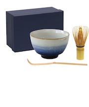 藍花 お抹茶3点セット 裾濃 呉須 15345