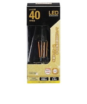オーム電機(OHM) LED電球 フィラメント レトロ球 E26 40形相当 キャンドル色 LDF3L C6/GST64