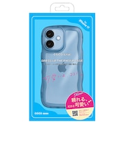 【iPhone17】 ココケース(COCO case) クリアなくねくねケース ブルー