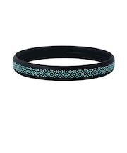スパークノンX　シリコンバンド　レトロアートシリーズ　Mサイズ　BK－GR　モロッカンB　ブラック×グリーン