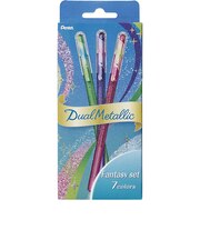 ぺんてる(Pentel) デュアルメタリック 1.0mm K110-D7STB ファンタジー7色セット