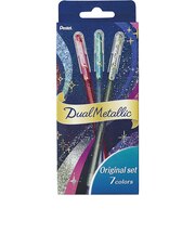 ぺんてる(Pentel) デュアルメタリック 1.0mm K110-D7STA オリジナル7色セット